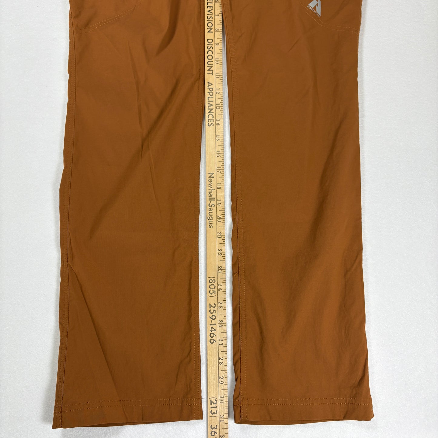 Eddie Bauer Pants Women’s 12 Outdoor Hiking Trail Cargo Brown Stretch Zip Pockets