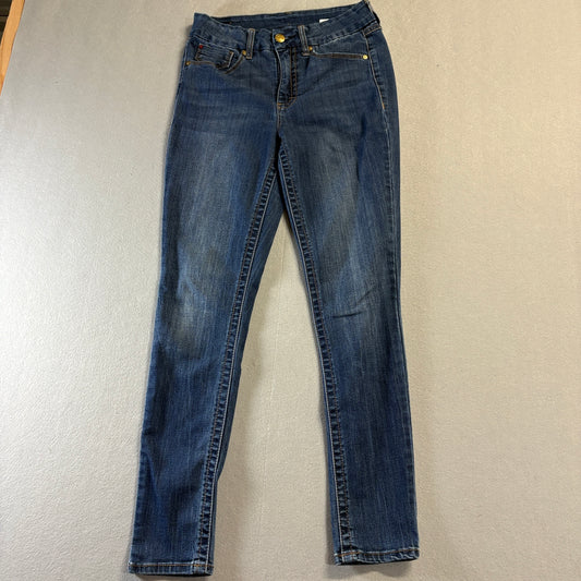 Seven Skinny Jeans Women’s Tag 6 Fits Like 26x28 Small Dark Wash Stretch Denim