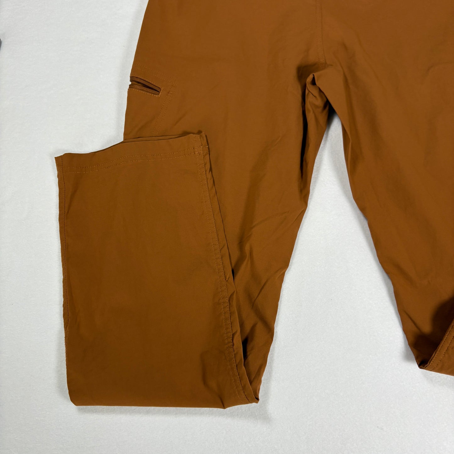 Eddie Bauer Pants Women’s 12 Outdoor Hiking Trail Cargo Brown Stretch Zip Pockets