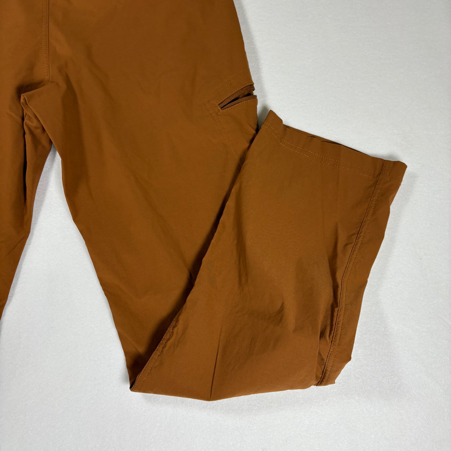 Eddie Bauer Pants Women’s 12 Outdoor Hiking Trail Cargo Brown Stretch Zip Pockets