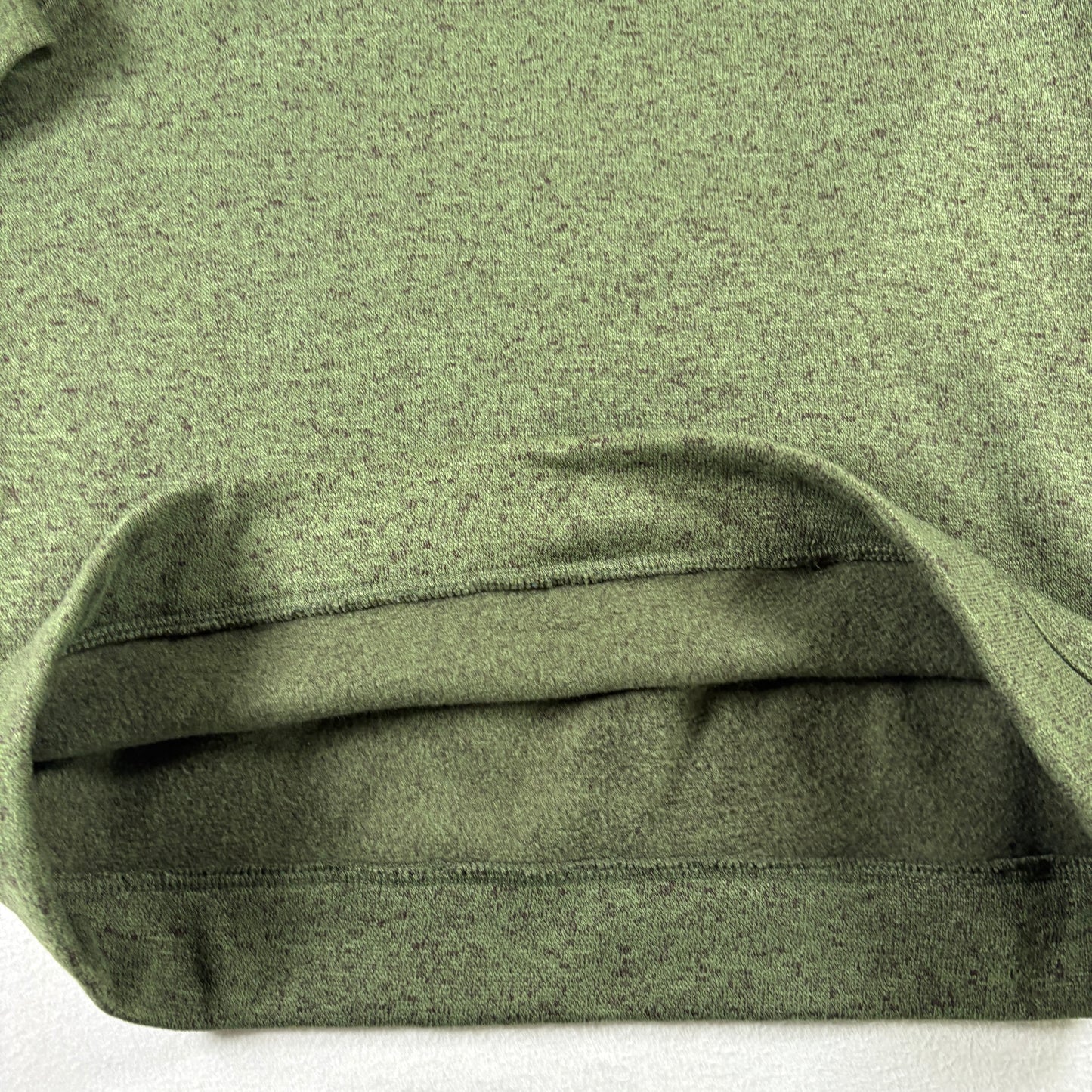 Eddie Bauer Mens L Green Fleece Pullover Sweater 1/4 Snap Y2K Outdoor Hiking