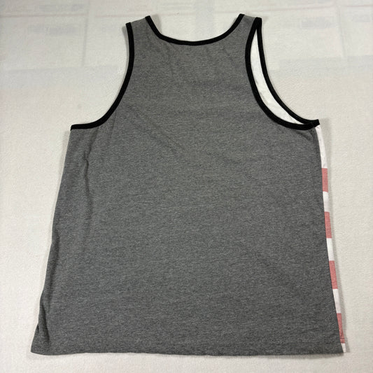 Volcom Tank Top Mens Large Gray Heather Logo Graphic Casual Streetwear Shirt