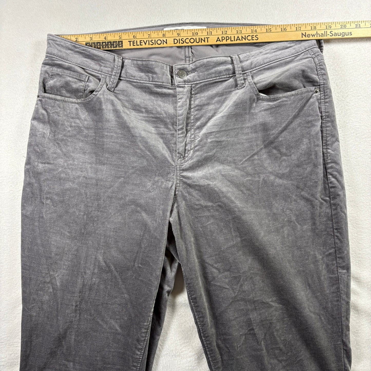 Old Navy Womens Rockstar Super Skinny Jeans Size 16 Gray Stretch Denim Y2K Plus