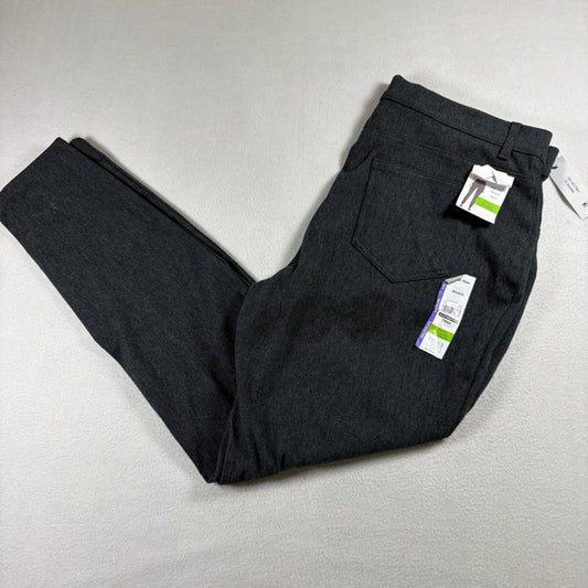 Time and Tru Womens Pants Size 20 XXL Gray Stretch High Rise NWT Stain Y2K Plus