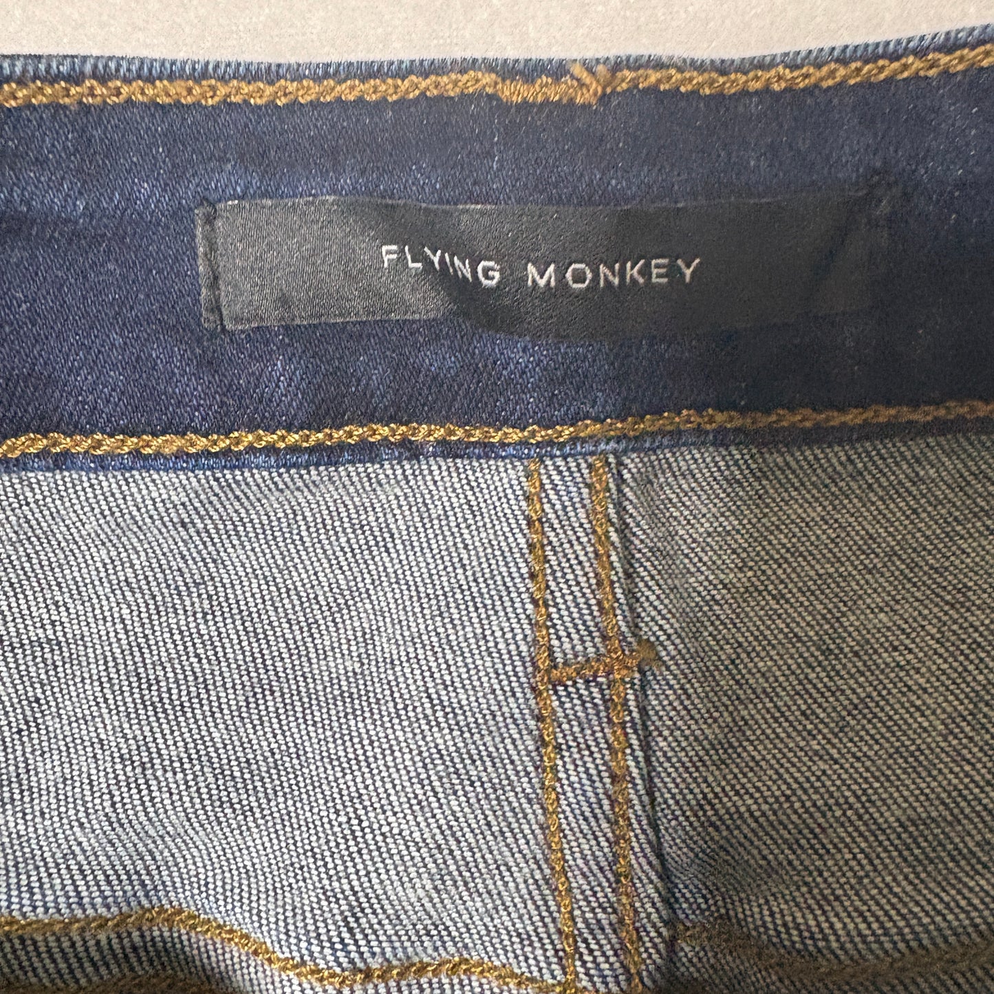 Flying Monkey Jeans Women’s 27x32 High Rise Skinny Dark Wash Stretch NWT $69
