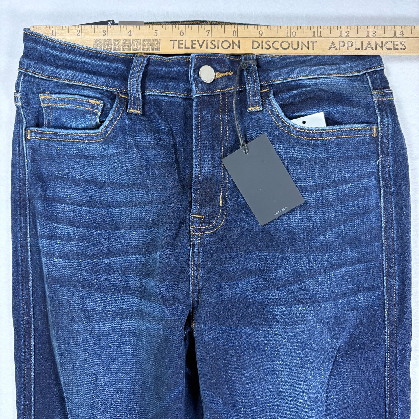 Flying Monkey Jeans Women’s 27x32 High Rise Skinny Dark Wash Stretch NWT $69