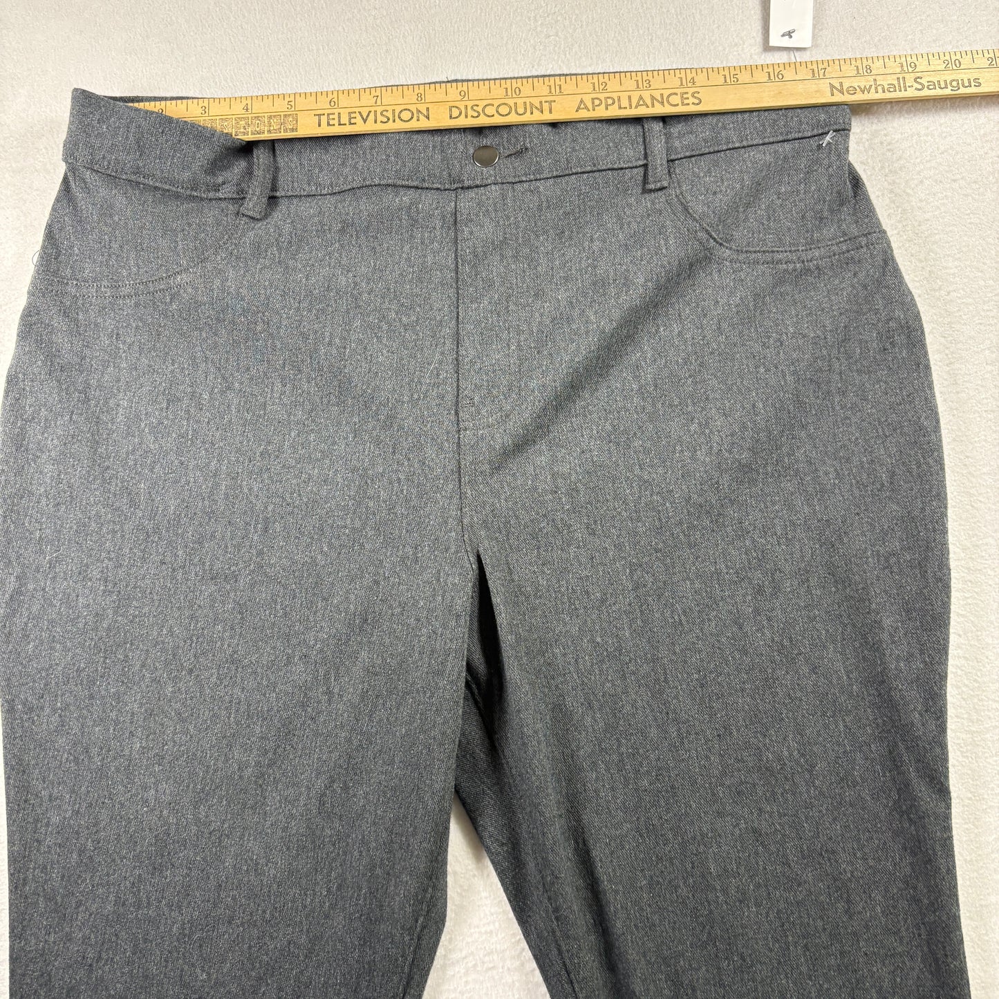 Time and Tru Womens Pants Size 20 XXL Gray Stretch High Rise NWT Stain Y2K Plus