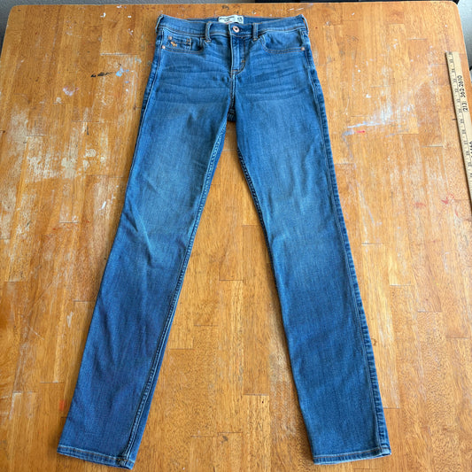 Abercrombie Kids Jeans Youth 15/16 Vintage Y2K Skinny Dark Wash Denim Blue Fits