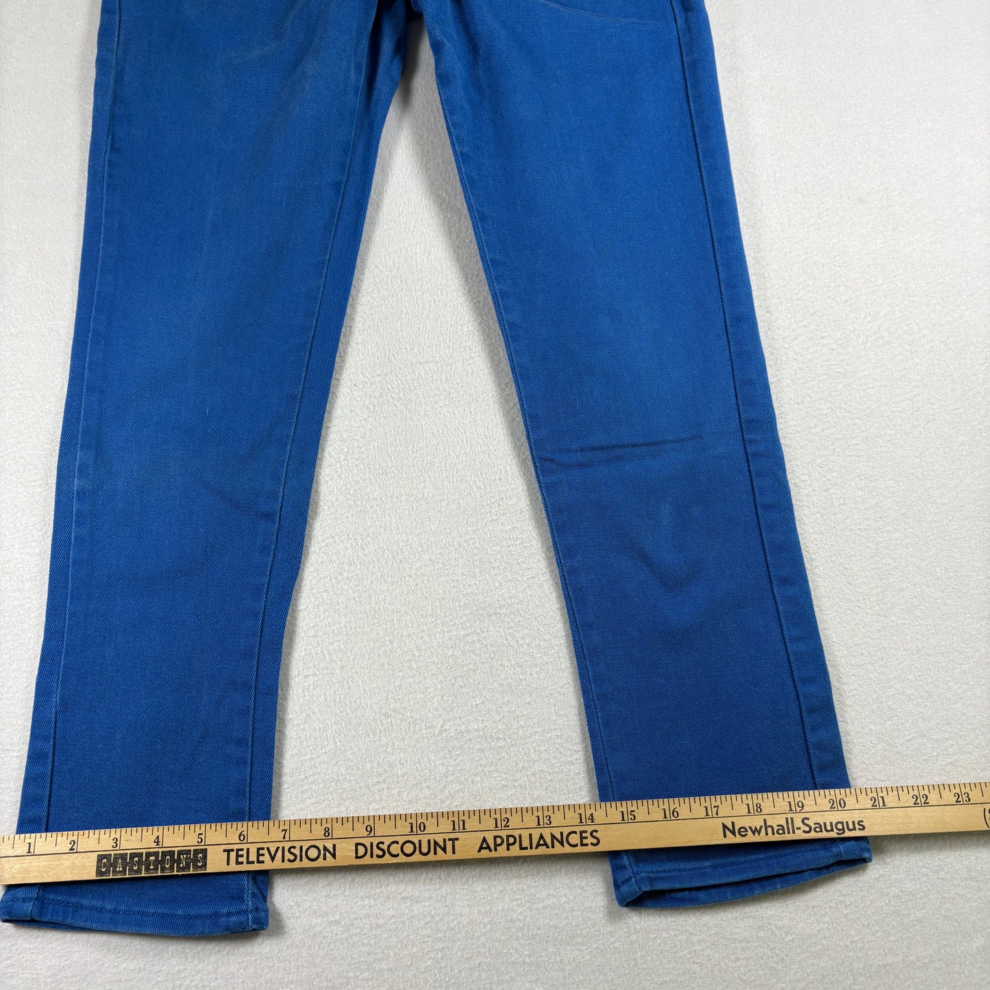 Ellen Tracy Womens Jeans Size 4 Bright Blue Skinny Stretch Denim Y2K 90s Vintage