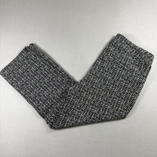 Hilary Radley Womens Pants S Black White Stretch Ankle Career Workwear Slim Fit