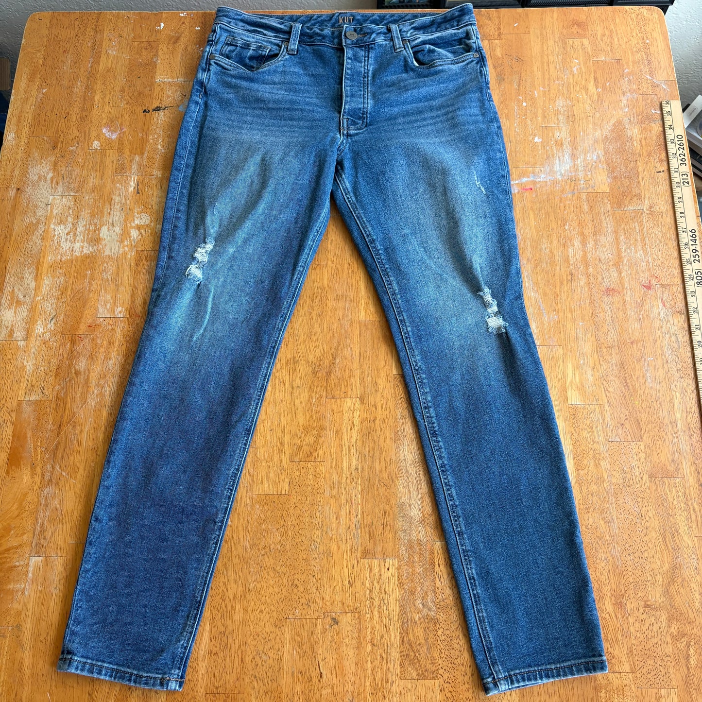 Kut From The Kloth Jeans Womens 10 Vintage Y2K Slouchy Boyfriend Distressed Fit
