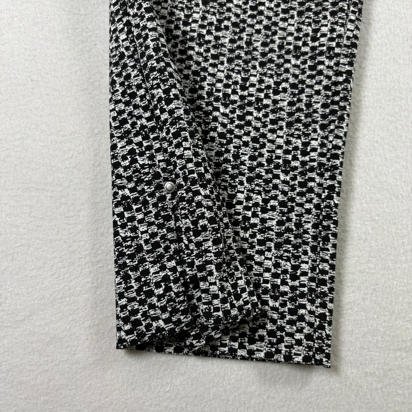 Hilary Radley Womens Pants S Black White Stretch Ankle Career Workwear Slim Fit