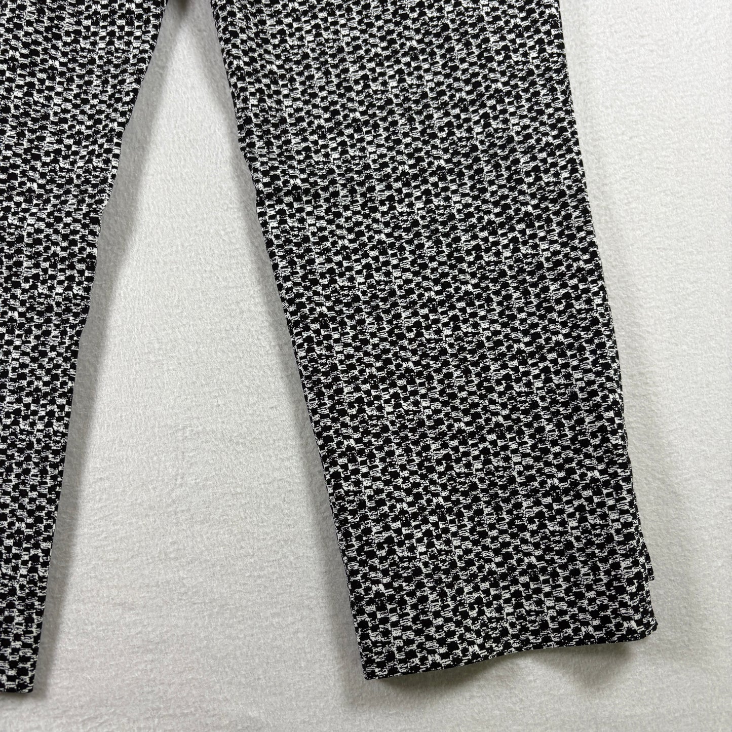 Hilary Radley Womens Pants S Black White Stretch Ankle Career Workwear Slim Fit