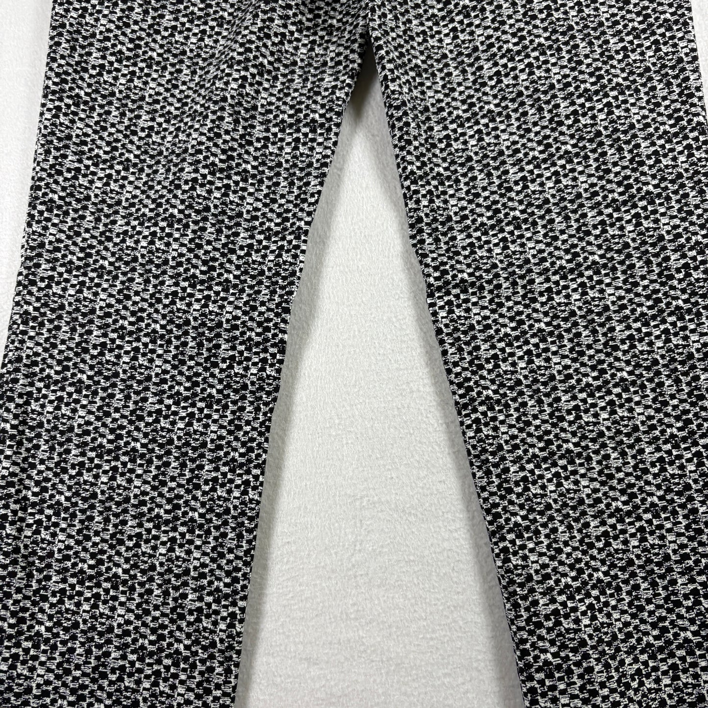 Hilary Radley Womens Pants S Black White Stretch Ankle Career Workwear Slim Fit