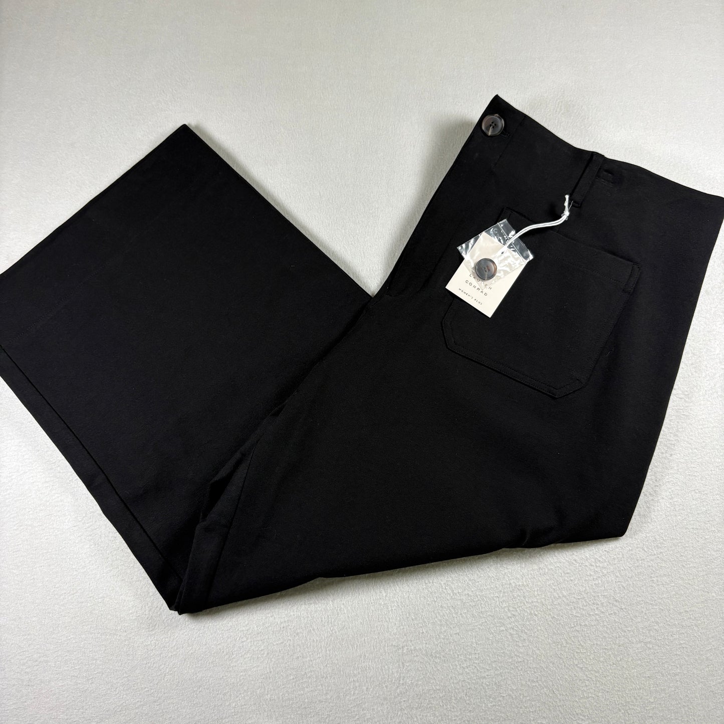 Lauren Conrad Womens Plus Pants 22W Black Stretch Dress Work Career Slacks NWT
