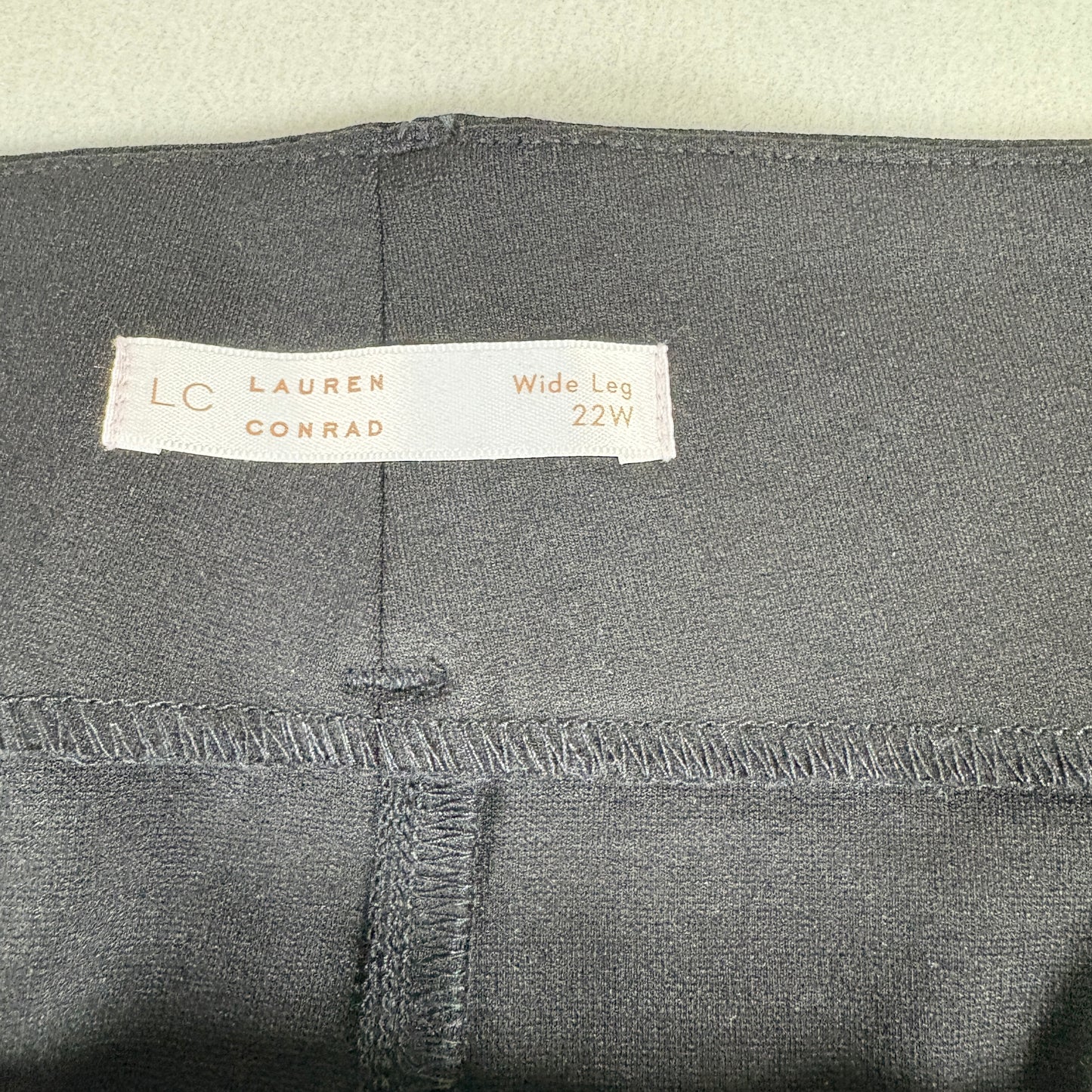 Lauren Conrad Womens Plus Pants 22W Black Stretch Dress Work Career Slacks NWT