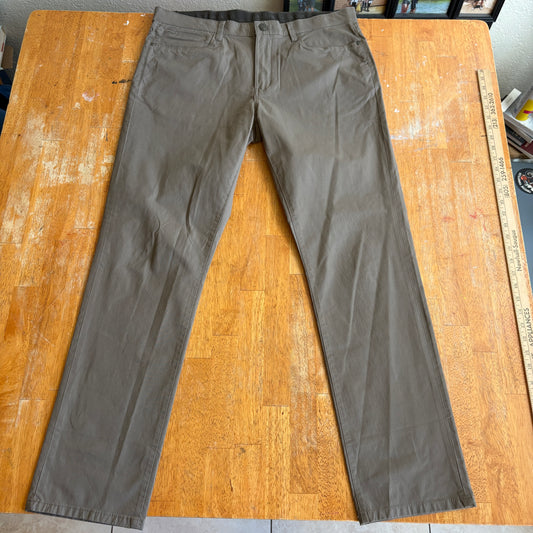 English Laundry Pants Mens 36x32 Khaki Stretch Slim Straight Casual Wear Daily X