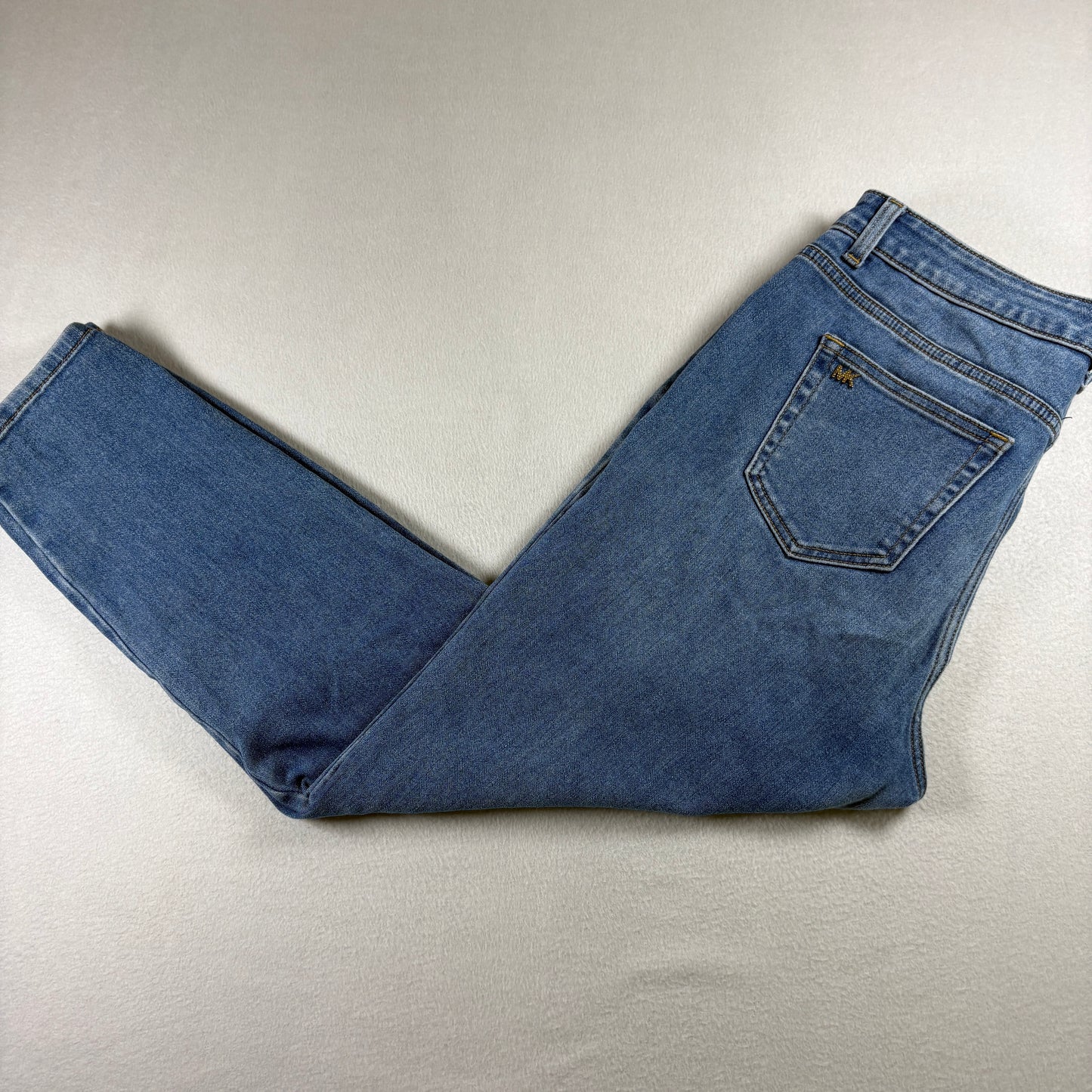 Michael Kors Womens Jeans Size 10 Blue Denim Straight Leg Stretch Casual Wear
