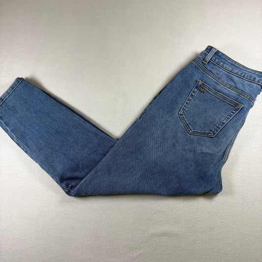 Michael Kors Womens Jeans Size 10 Blue Denim Straight Leg Stretch Casual Wear