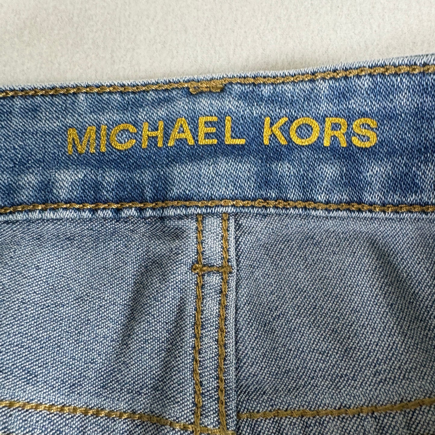 Michael Kors Womens Jeans Size 10 Blue Denim Straight Leg Stretch Casual Wear