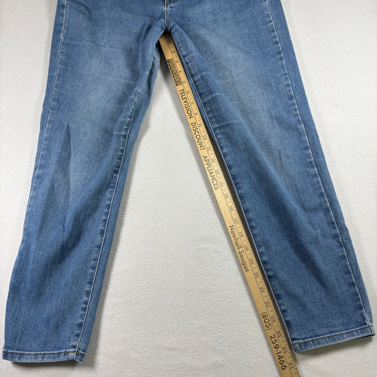 Michael Kors Womens Jeans Size 10 Blue Denim Straight Leg Stretch Casual Wear