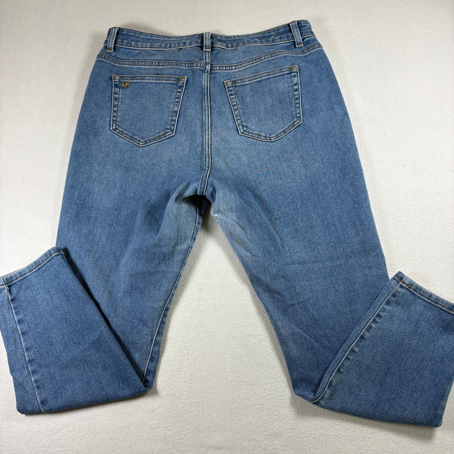 Michael Kors Womens Jeans Size 10 Blue Denim Straight Leg Stretch Casual Wear