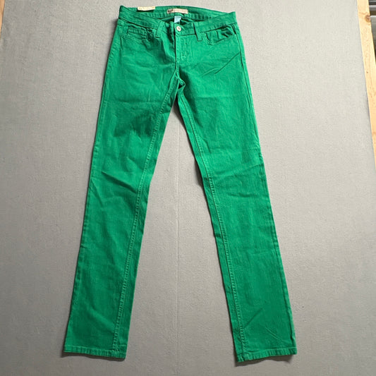 Watch LA Skinny Jeans Women Green Stretch Denim Made USA Fits Like 29X32 Y2K