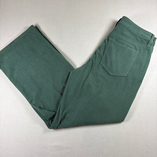 Indigo Rising Womens Green Corduroy Jeans Size 13/31 Y2K 90s Grunge Straight
