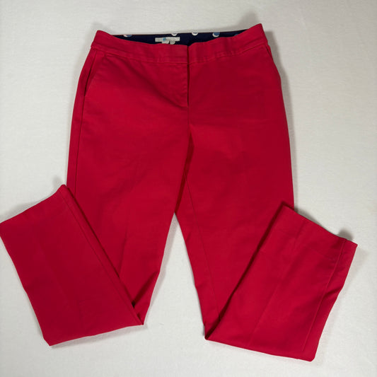 Boden Pants Women’s Red Chino Straight Leg Casual Work Trousers Size 8R