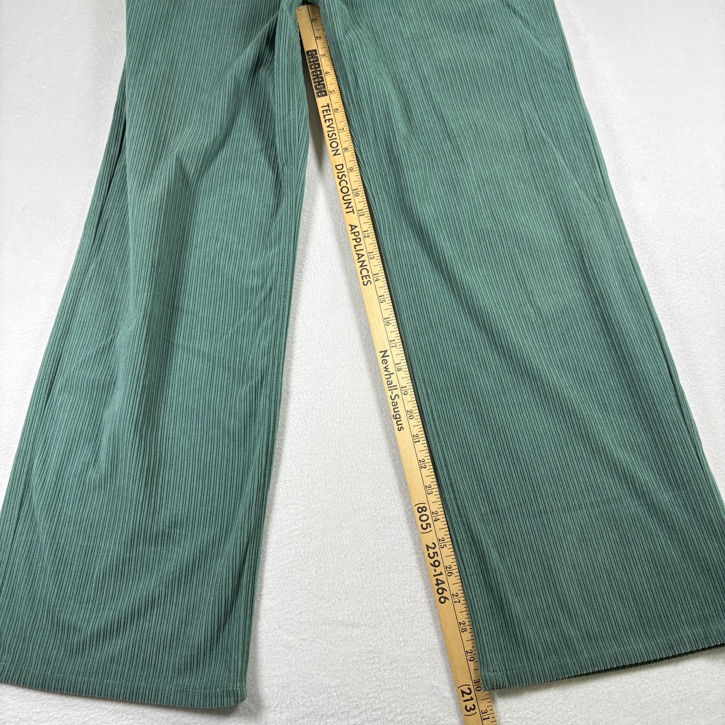 Indigo Rising Womens Green Corduroy Jeans Size 13/31 Y2K 90s Grunge Straight