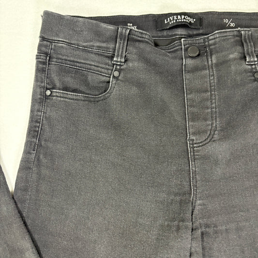 Liverpool Jeans Women’s Skinny Black Washed Stretch Denim Casual Pants 10/30