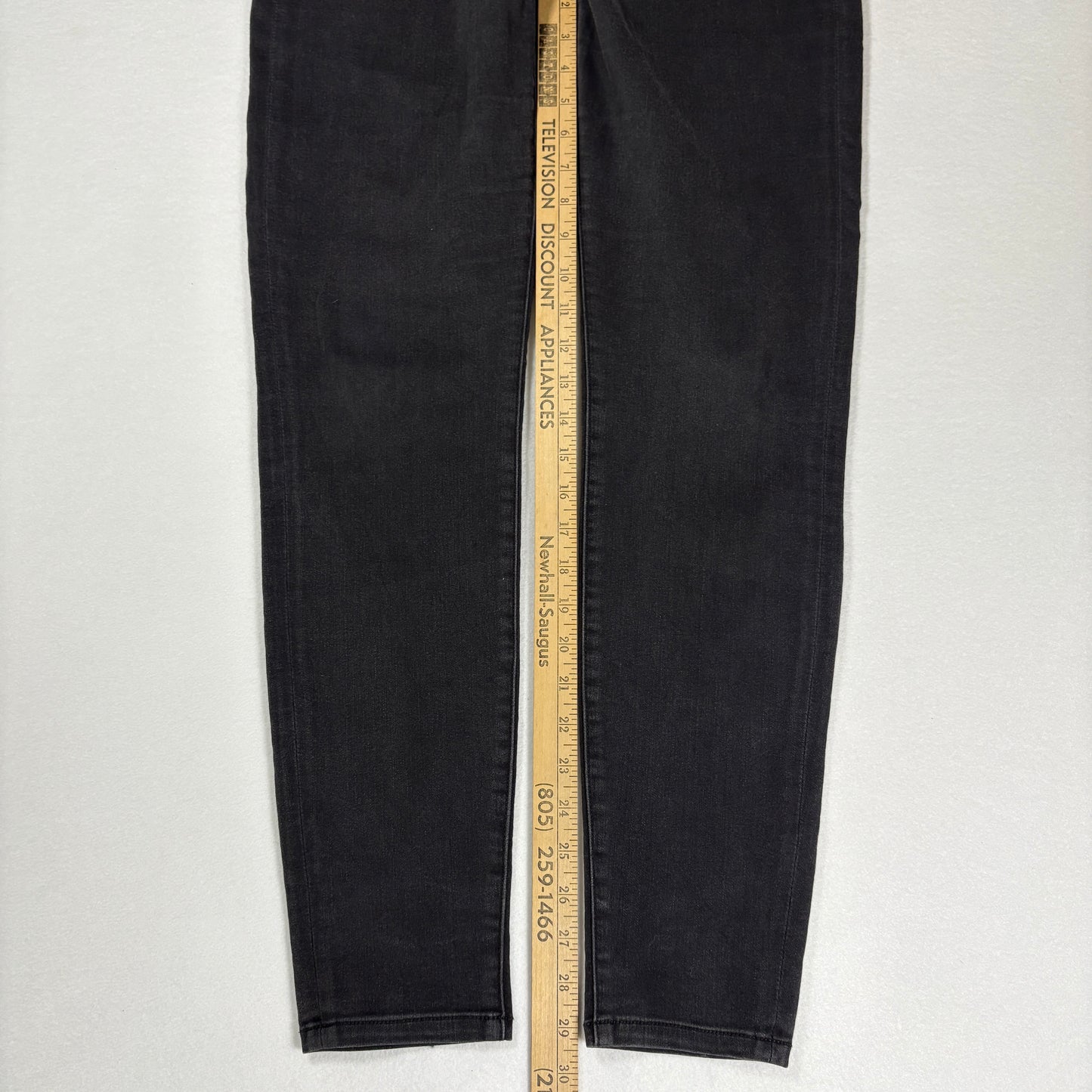 Liverpool Jeans Women’s Skinny Black Washed Stretch Denim Casual Pants 10/30