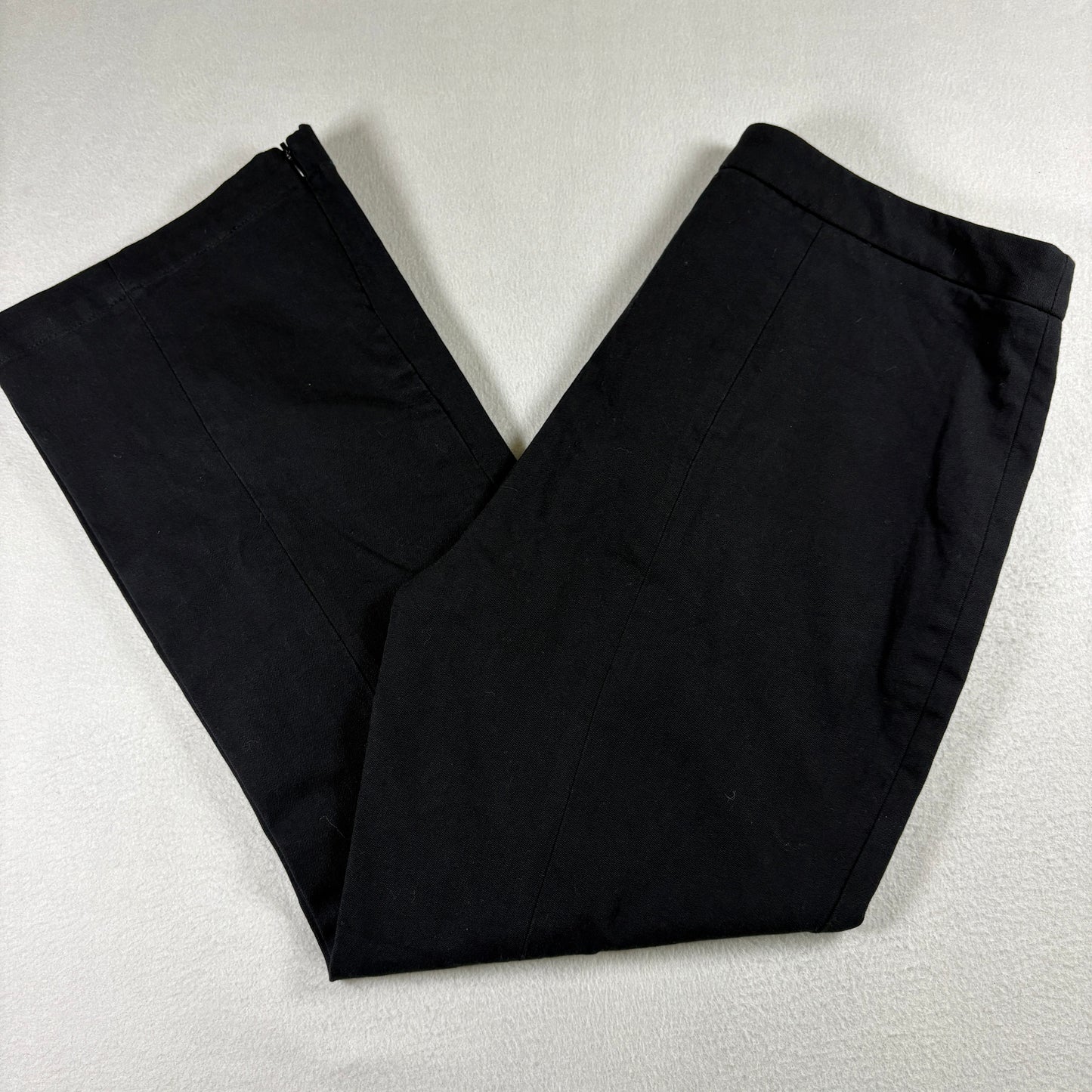 Bailey 44 Womens Black Flare Dress Pants Size Large USA Made Y2K 90s Minimalist