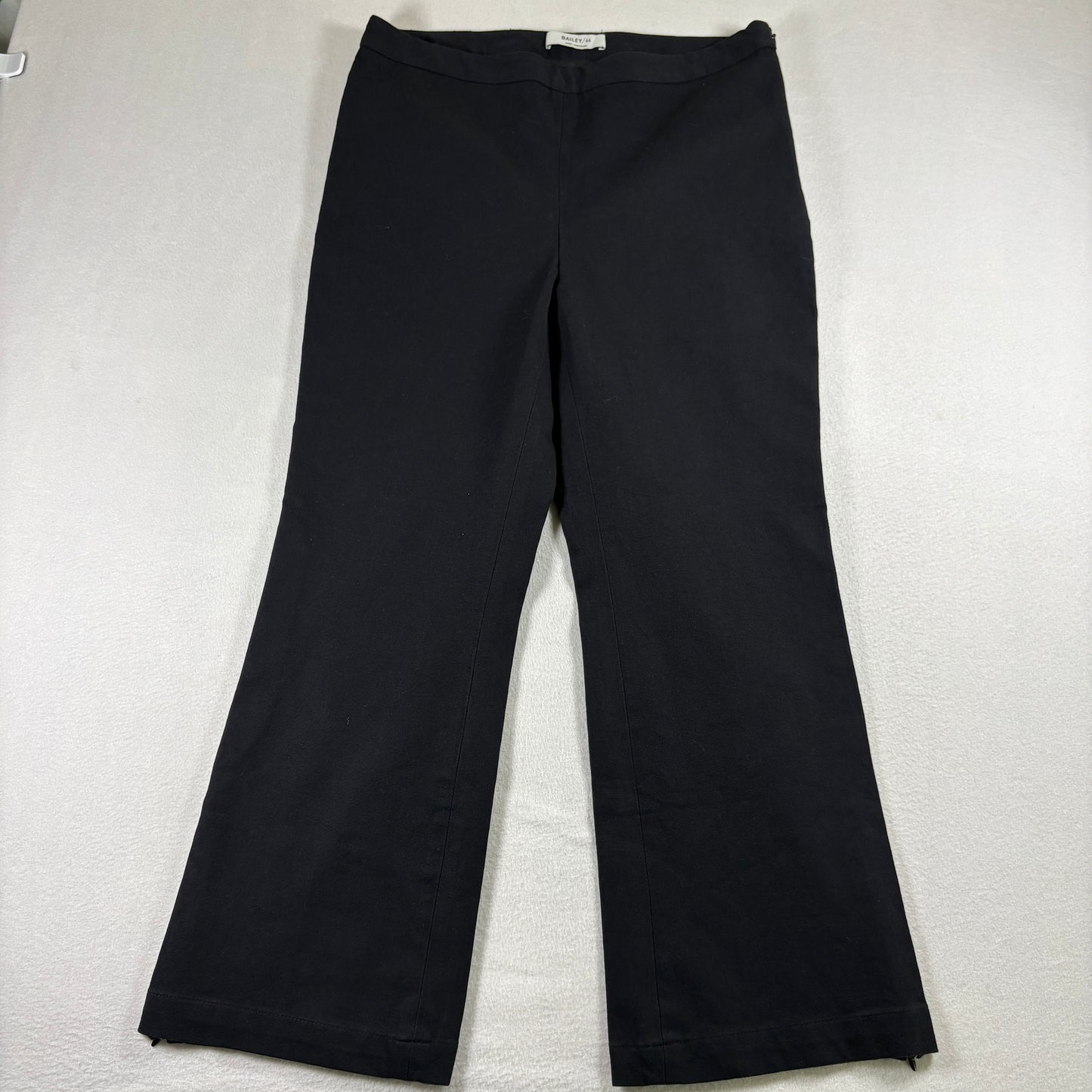 Bailey 44 Womens Black Flare Dress Pants Size Large USA Made Y2K 90s Minimalist