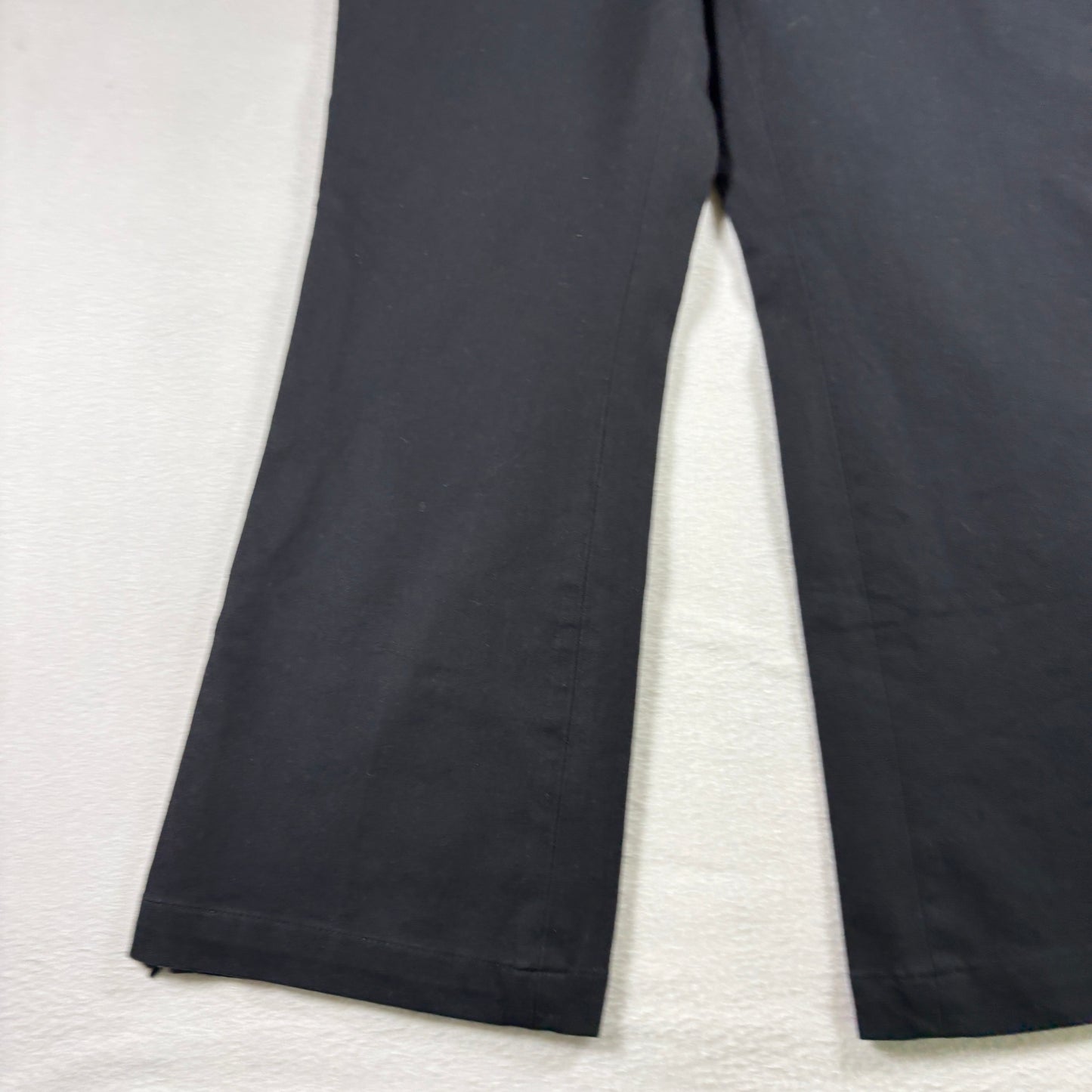 Bailey 44 Womens Black Flare Dress Pants Size Large USA Made Y2K 90s Minimalist