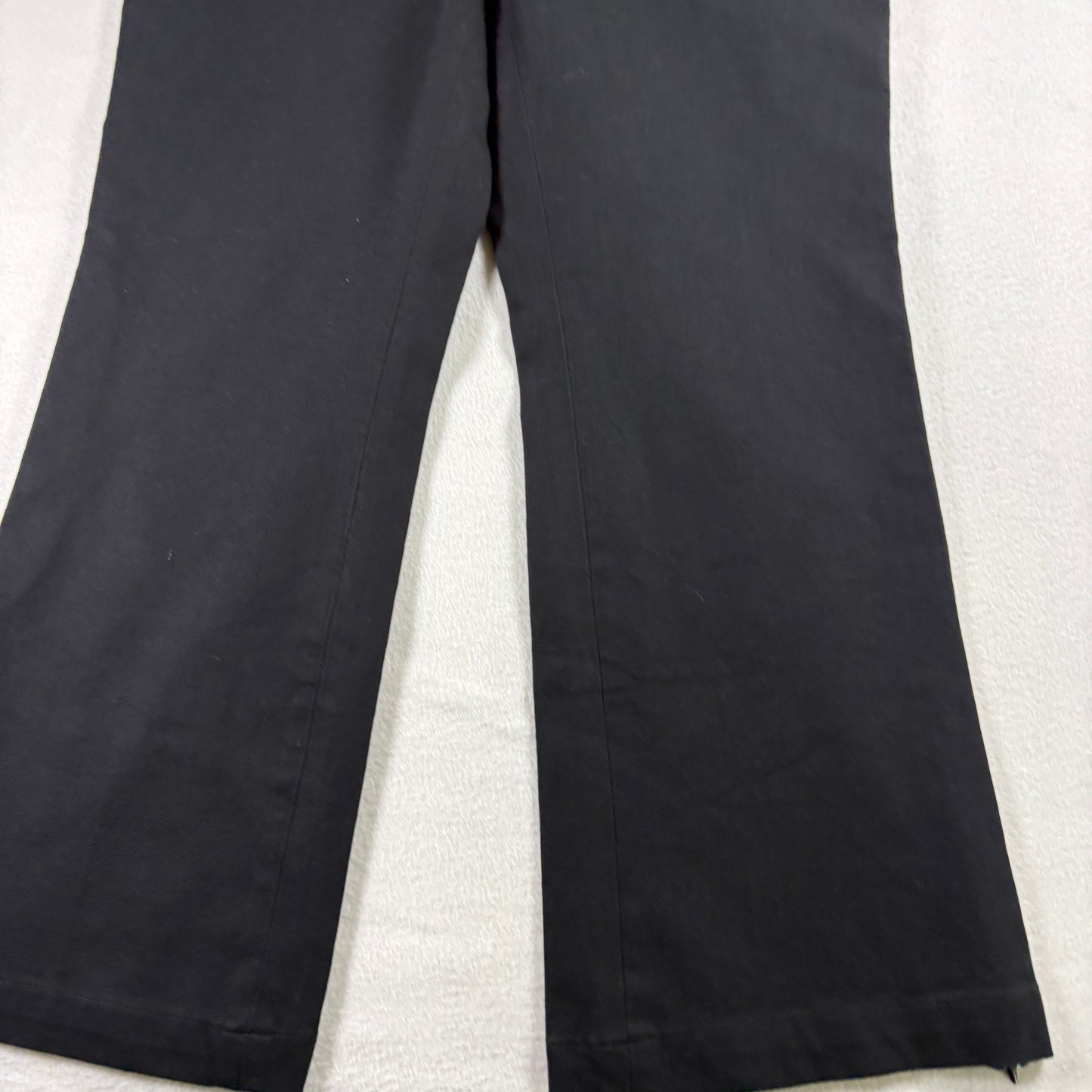 Bailey 44 Womens Black Flare Dress Pants Size Large USA Made Y2K 90s Minimalist