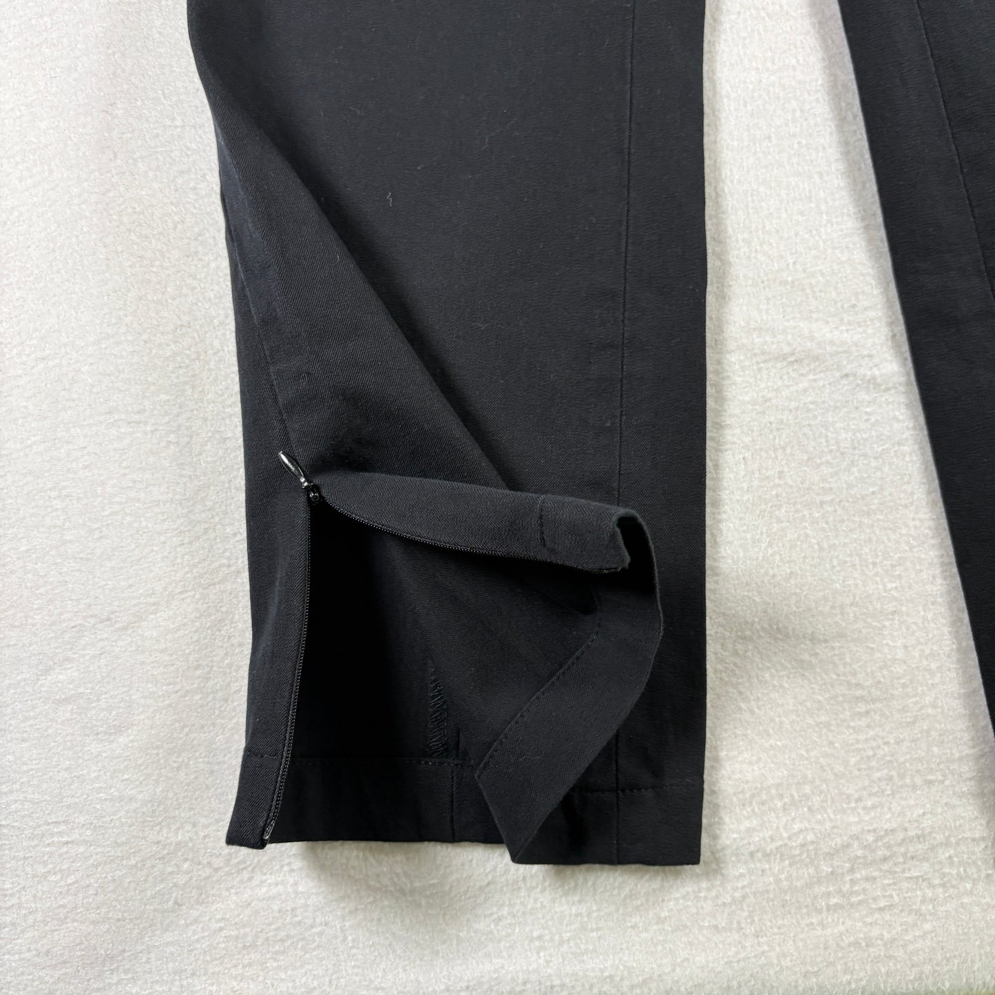 Bailey 44 Womens Black Flare Dress Pants Size Large USA Made Y2K 90s Minimalist