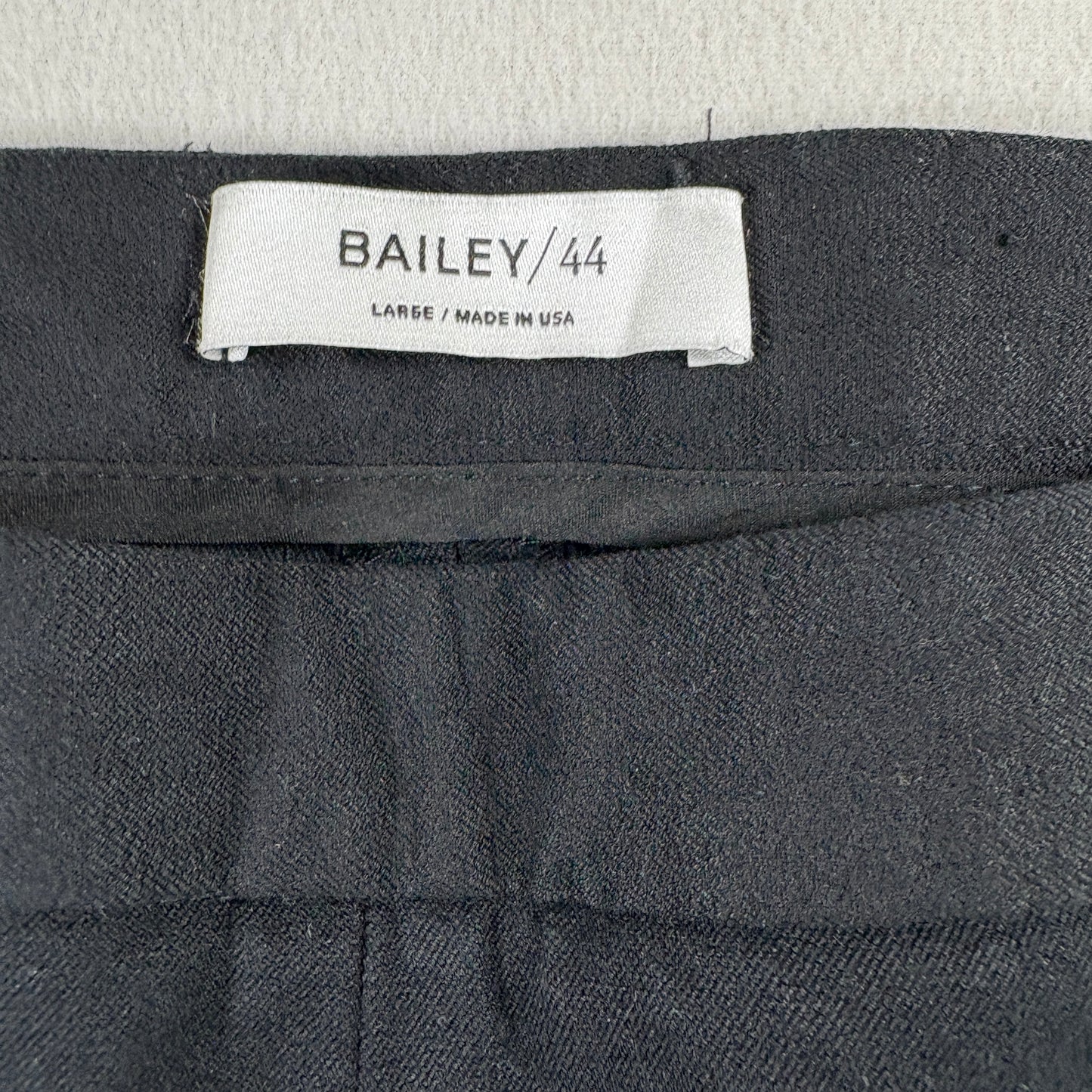Bailey 44 Womens Black Flare Dress Pants Size Large USA Made Y2K 90s Minimalist