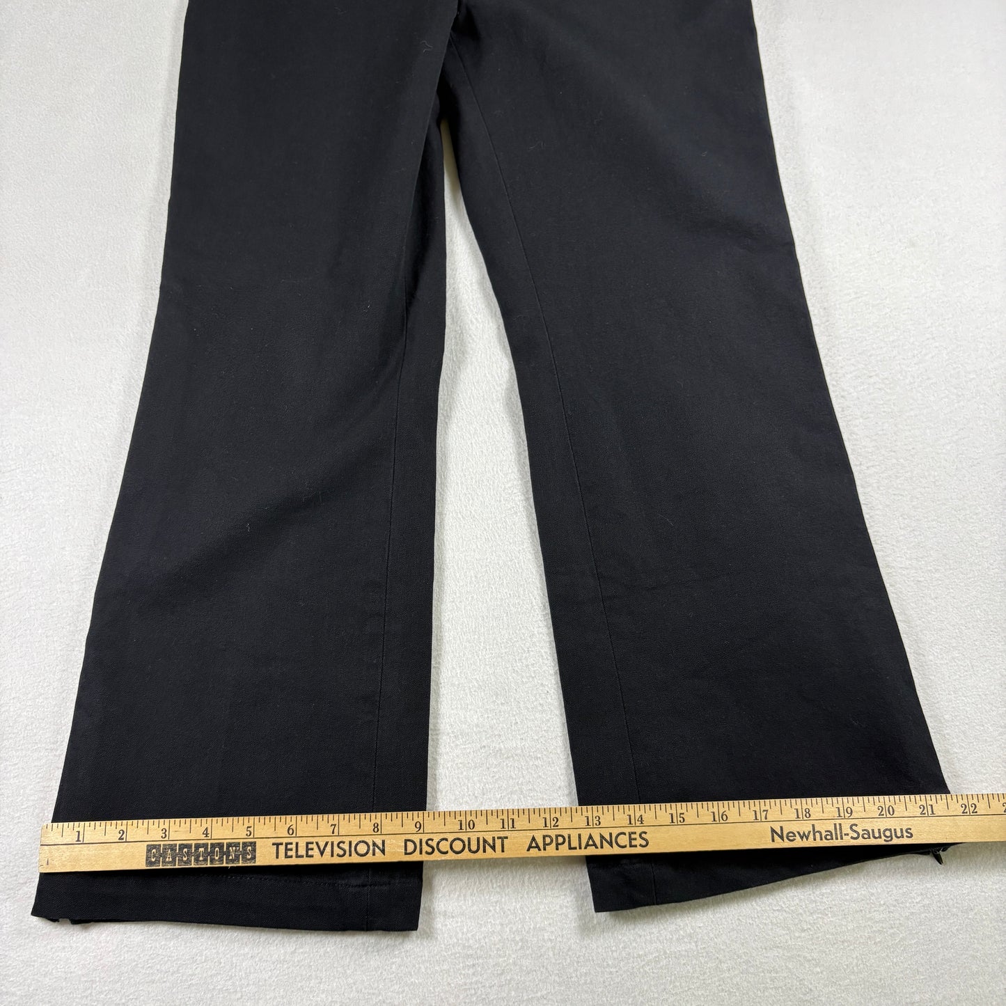 Bailey 44 Womens Black Flare Dress Pants Size Large USA Made Y2K 90s Minimalist
