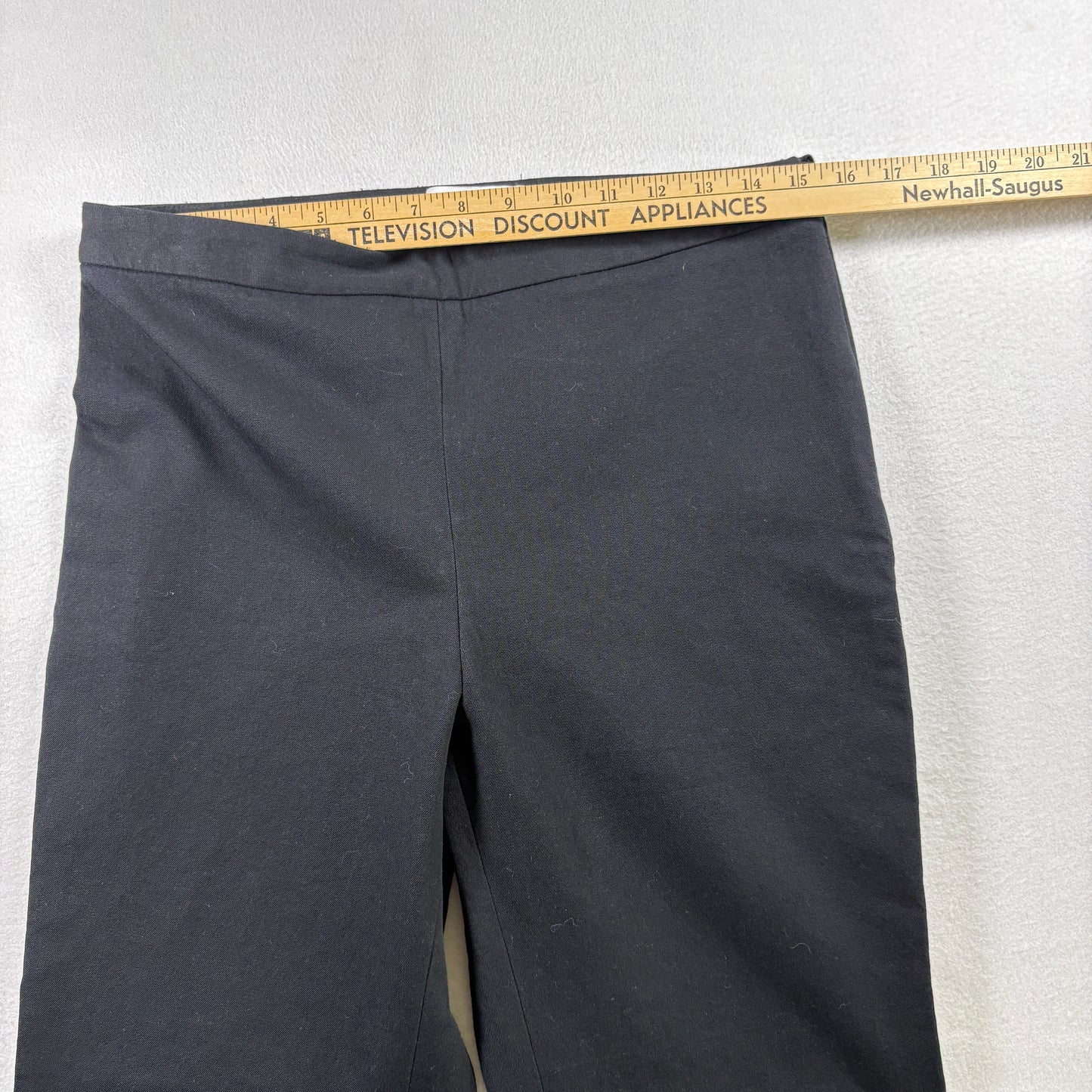 Bailey 44 Womens Black Flare Dress Pants Size Large USA Made Y2K 90s Minimalist