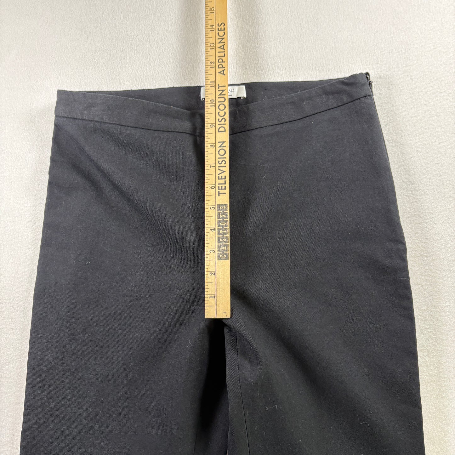 Bailey 44 Womens Black Flare Dress Pants Size Large USA Made Y2K 90s Minimalist