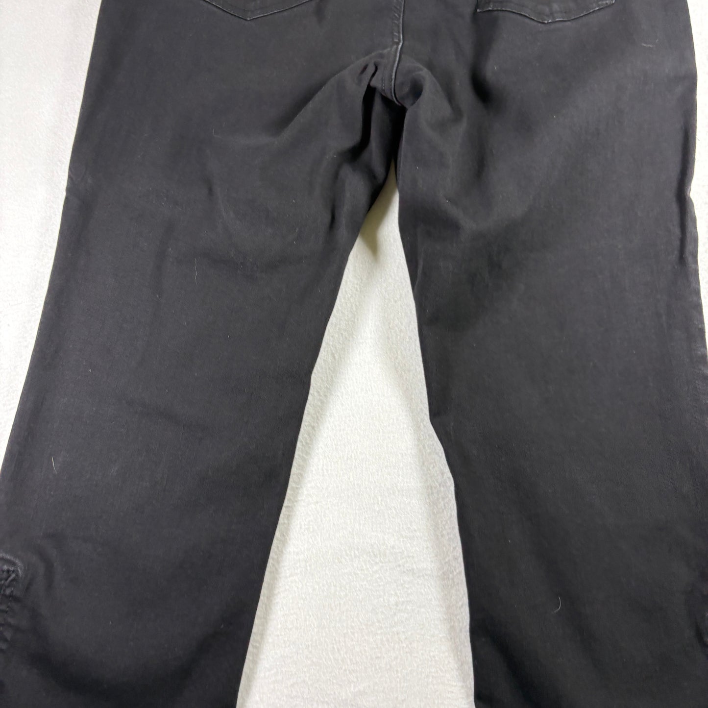 Westbound Womens Black Capri Pants Size 16 Plus Grommet Hem Stretch Y2K Grunge