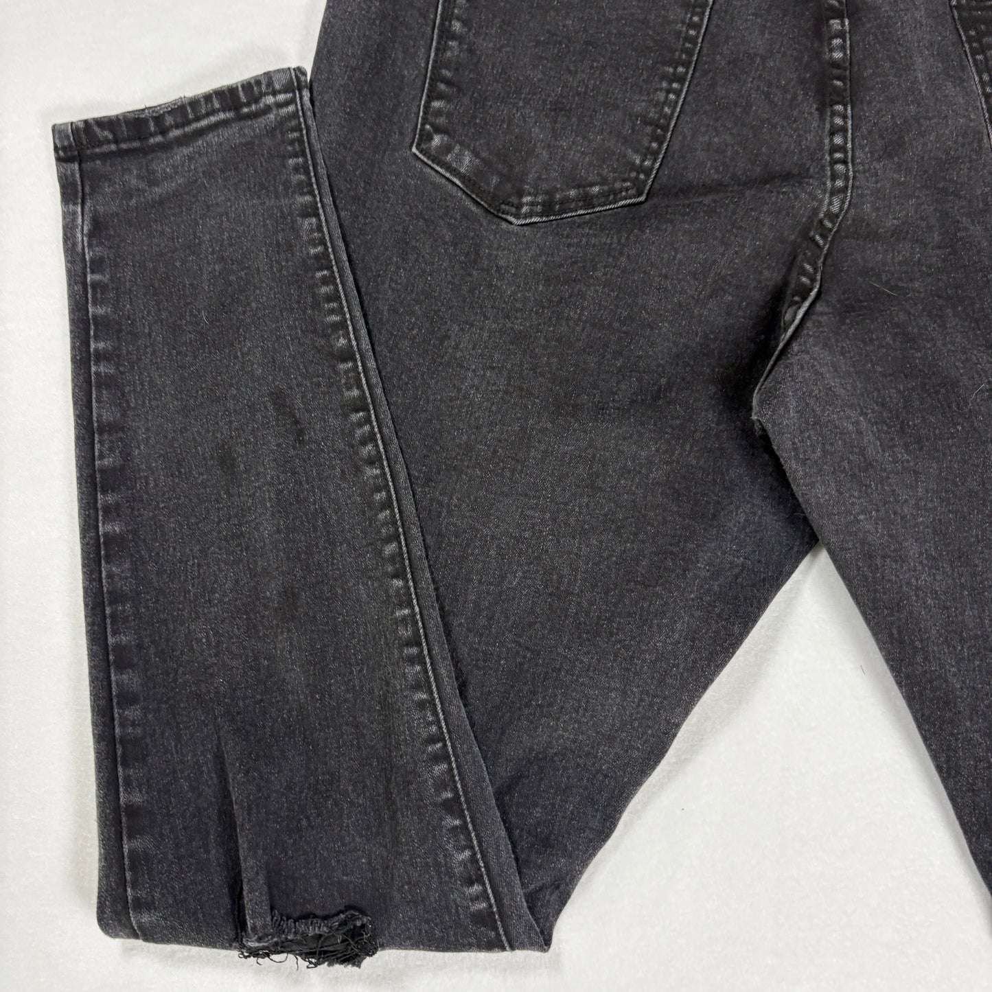 Chico’s Jeans Women’s Harley High Rise Skinny Black Distressed Denim Size 16S