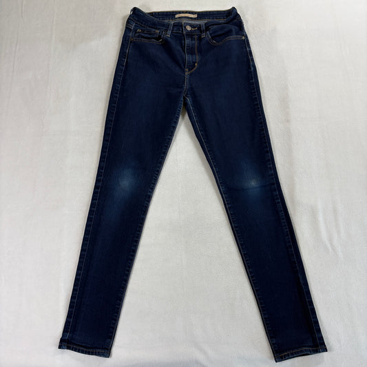 Levi's 721 High Rise Skinny Jeans Women W27 L30 Dark Wash Stretch Denim Pants