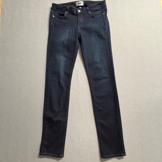 Paige Skyline Skinny Jeans Tag 29 Fits Like 29x30 Dark Wash Stretch Denim