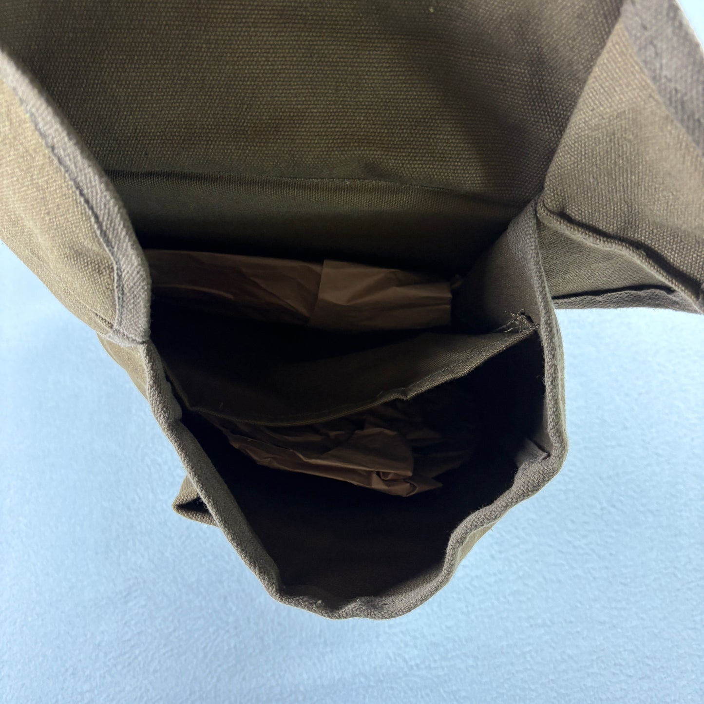 Vintage Military Canvas Backpack Brown Utility Bag Satchel Rucksack 14x12 Army