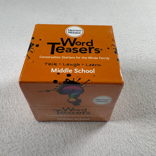 Merriam-Webster Word Teasers Middle School Card Game Vocabulary Learning Ages 12+