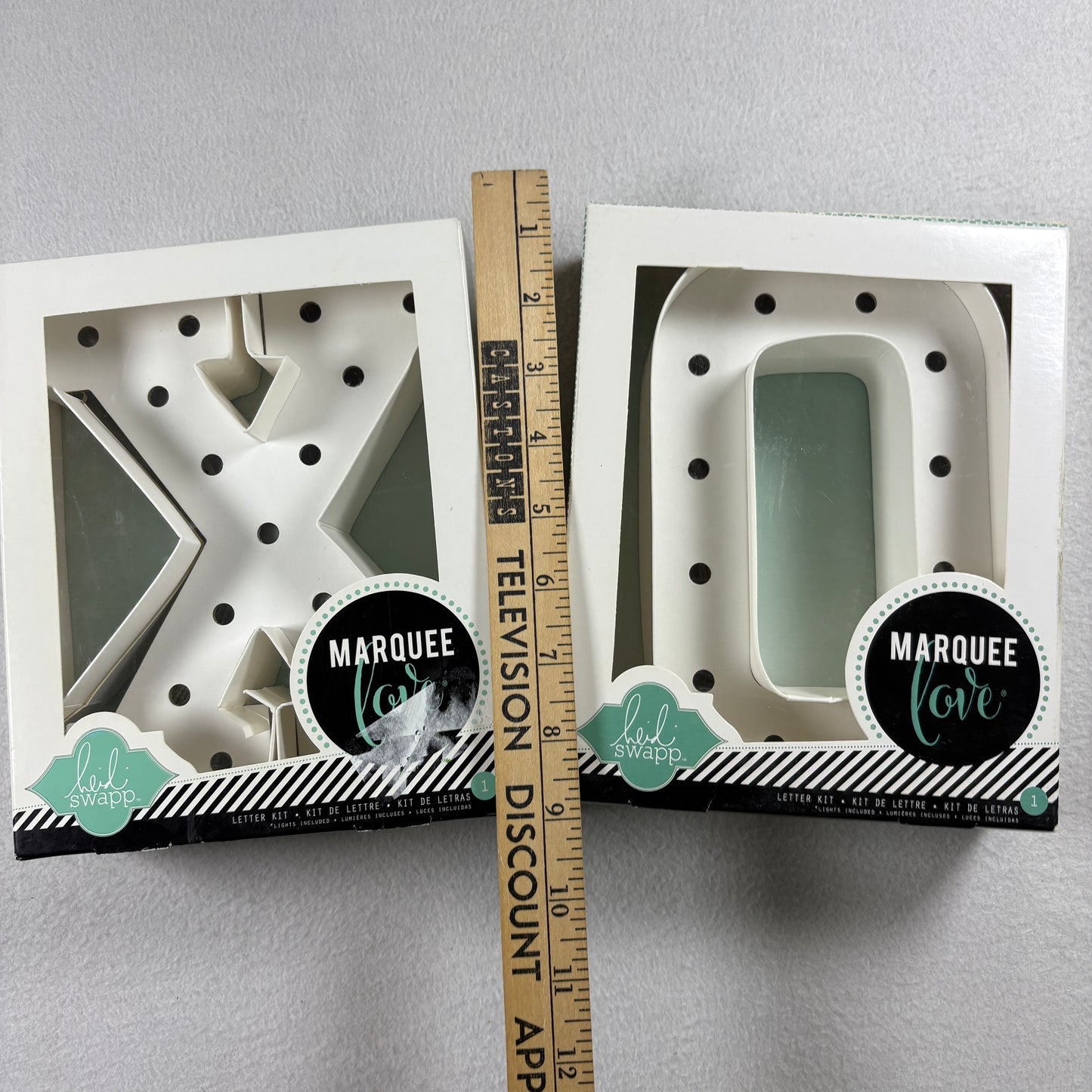 Heidi Swapp Marquee Love DIY Light Up Letters X & O Kit Lot Craft Decor 8” New