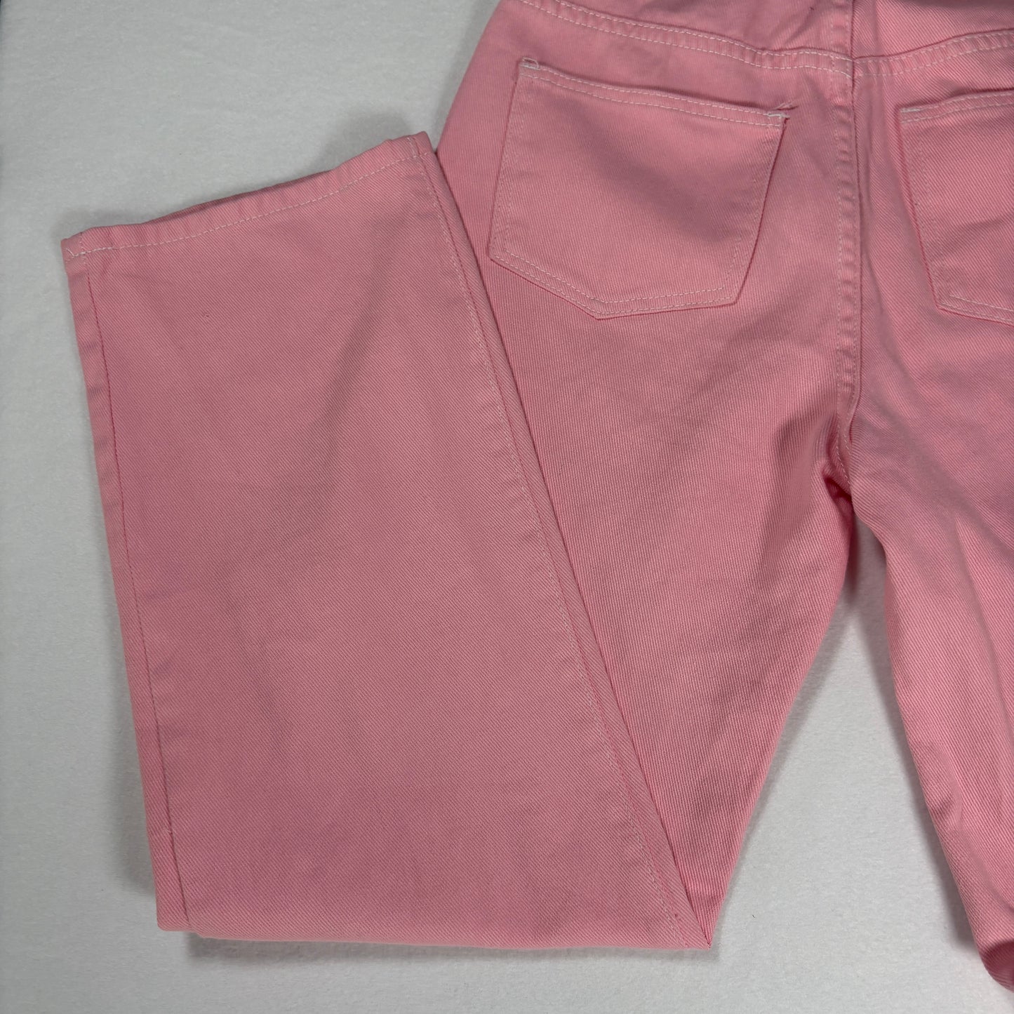 Women’s Jeans Pink Straight Leg High Rise Denim Pants Casual Y2K 31x28