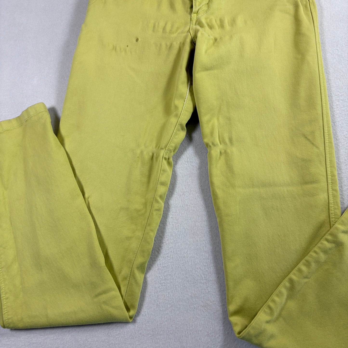 Stage Womens Jeans Size 10 Yellow High Rise Y2K Vintage Denim Straight Leg